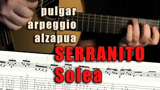 Pulgar - Arpeggio - Alzapua -  Solea Falsetas by Victor Monge “Serranito” - Tabbed Falsetas