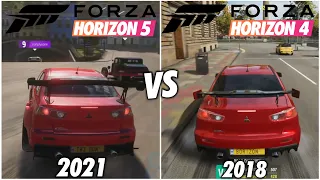 Forza Horizon 5 vs Forza Horizon 4 - Graphics Comparison