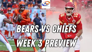Bears vs Chiefs Week 3 Preview & Predictions || 2023 Chicago Bears Game Preview