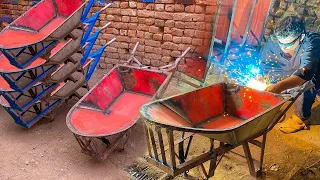 Desire: How 1000 Wheelbarrows are Made Quickly | The Incredible Wheelbarrow Production Process