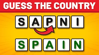 Guess The Scrambled Word Country Quiz