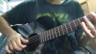 Practice sweet child of mine in harmonic acoustic guitar