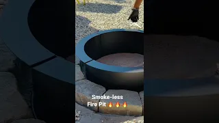 How to build a SmokeLess Fire Pit that Truly Works!! #shorts