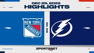 NHL Highlights | Rangers vs. Lightning - December 29, 2022