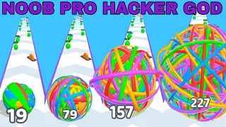 NOOB VS PRO VS HACKER VS GOD  in Flexy Runner