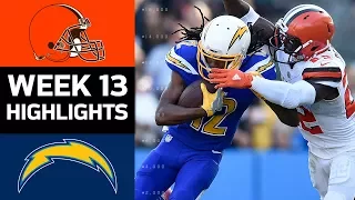 Browns vs. Chargers | NFL Week 13 Game Highlights