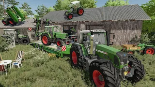 Finding old barns FULL OF Fendt tractors | First start and tractors everywhere | FS 22