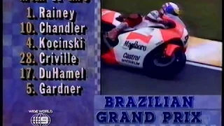 1992 Brazilian 500cc Motorcycle Grand Prix