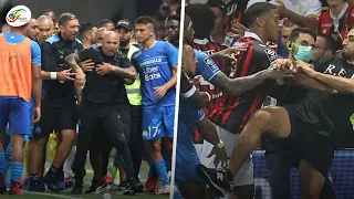 La bagarre générale lors du choc Nice vs OM avec des supporters