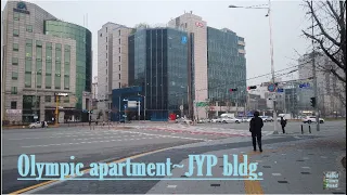 【4K60f】 2-4. Olympic apartment ~ JYP building (Seongnaecheon), Seoul, Korea