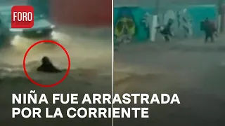 Rescatan a niña arrastrada por la corriente en Edomex - Las Noticias