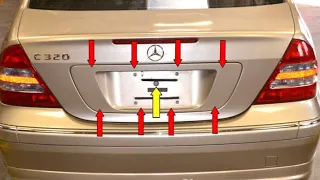 How to remove & change Mercedes trunk lock