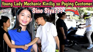 Part6- Young Lady Mechanic na si Angel Kinilig sa Binatang Customer na nagpa-Change Oil.