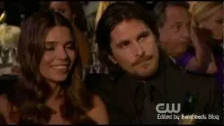 Christian Bale Moments @ The Critics Choice Awards 2013