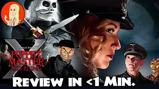 Puppet Master 10:  Axis Rising Reviewed in Under a Minute - The Fangirl #Shorts