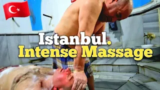 I CAN TAKE IT! INTENSE TURKISH HAMAM Strong Massage & Foam Bath (ASMR) Istanbul, Turkey 🇹🇷