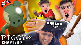 ROBLOX PIGGY's DAD vs FGTEEV! Escape Chapter 7 Metro! (Peppa Granny Gameplay / Skit #57)