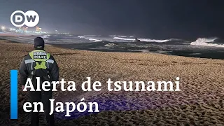 Japón emite alerta de tsunami tras un fuerte terremoto