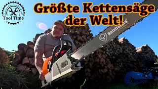 Größte Kettensäge/Motorsäge der Welt! Aus China! Zusammenbau ,Test Farmertec Stihl MS 880 Replica