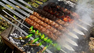 Iranian kebab ( kebab kubideh )