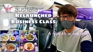 Virgin Australia Relaunched Business Class Complete Review - 4 flights, 4 lounges, 4 meals