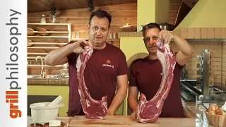 Beef tomahawk steak in woodfired oven recipe | Grill philosophy