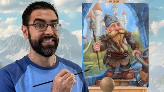 Create a  Dwarf Warrior Oil Painting Illustration | Step-by-Step Guide with Artist Angel M. Alvarez