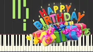 Happy Birthday - Piano Tutorial / С днём рождения - урок игры на пианино