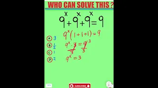 WHO CAN SOLVE THIS EQUATION?