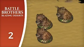 Fuzzy little balls of death - Let's Play Battle Brothers: Blazing Deserts #2