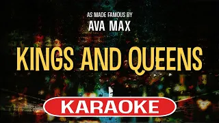 Kings and Queens (Karaoke Version) - Ava Max