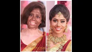 BEST TRANSFORMATION BRIDAL MAKEUP BY ACTOR SANTHOSHI 4M PLUSHBoutique&beautylounge