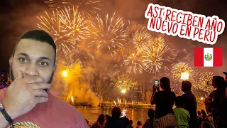 LIMA PERÚ😱 INCREIBLE COMO RECIBEN AÑO NUEVO😱🎆🎇 MI REACCIÓN