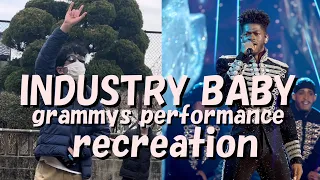 LIL NAS X, INDUSTRY BABY Grammys performance version recreation