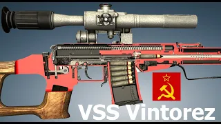 How a VSS Vintorez Suppressed Rifle Works