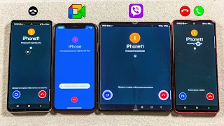 Google Duo + Viber Incoming Voice & Video Call iPhone 11 + Samsung Z Fold + А52s +10N