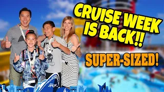 CRUISE WEEK IS BACK!!!  Mediterranean Disney Cruise Movie - SUPER MEGA VLOG!
