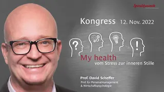 My health - der Referent David Scheffer | Spracherkennung