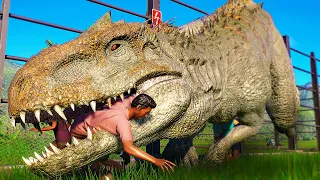 INDOMINUS REX vs LUDZIE! Ucieczka Najgroźniejszego Dinozaura - Jurassic World Evolution 2