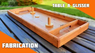 FABRICATION TABLE A GLISSER/AIR HOCKEY EN BOIS/jeu de palet