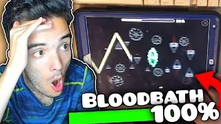 THE BEST GEOMETRY DASH MOBILE PLAYER (He beated Bloodbath!)