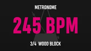245 BPM 3/4 - Best Metronome (Sound : Wood block)