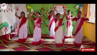 Students Pay Tribute on Rabindra Jayanti with 'Poush Toder Dak Diyeche' Dance| #rabindrasangeet