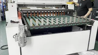Automatic Sandwiches Wrapping Paper Sheets Cutting Machine With Conveyer