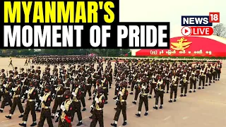 Myanmar Celebrates Armed Forces Day With Mega Military Parade | Myanmar News LIVE | News18 LIVE