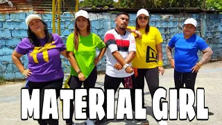 MATERIAL GIRL | Dj YuanBryan Remix | Dance Workout | by THE PRETTY GIGGLES ft. Baklosh LEVY