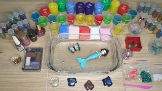 mixing all my slime| butterfly slime mixing | mixing makeup in slime |#ASMR|