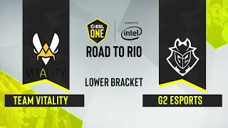 CS:GO - G2 Esports vs. Team Vitality [Nuke] Map 1 - ESL One: Road to Rio - Lower Bracket Final - EU