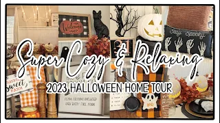 🎃 2023 SUPER COZY & RELAXING HALLOWEEN HOME TOUR│FARMHOUSE HALLOWEEN DECORATING IDEAS FOR OCTOBER