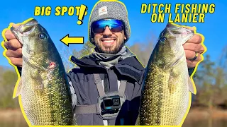 Ditch Fishing on Lake Lanier